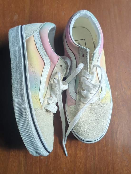 Vans Other - Girls Size 3.5 Pastel Rainbow Vans